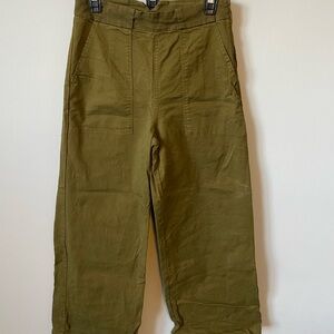 Loup Green Wide Leg Pants High Waisted